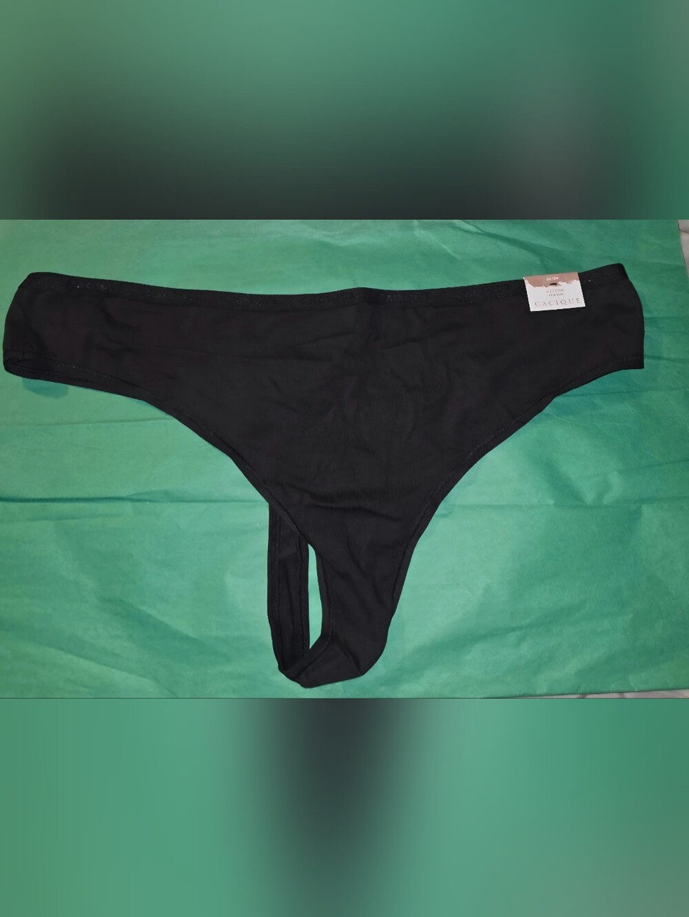 Cacique black thong